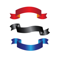 colorful ribbon banners