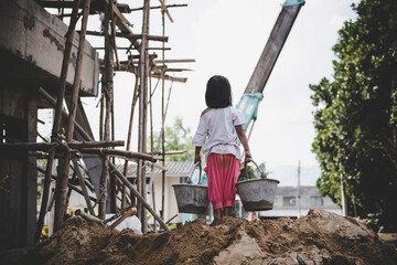 Stop abusing boy violence. child bondage , violence, terrified , A fearful child , Human Rights Day concept.