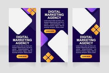 Digital marketing online event web banner design template. Vector flyer with text space. Advertising placard with customized copyspace. Printable poster for advertising. Arial font used