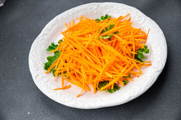 carrot salad vegetable food healthy meal food snack on the table copy space food background rustic top view keto or paleo diet veggie vegan or vegetarian food