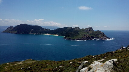 Panorama das ilhas Cies