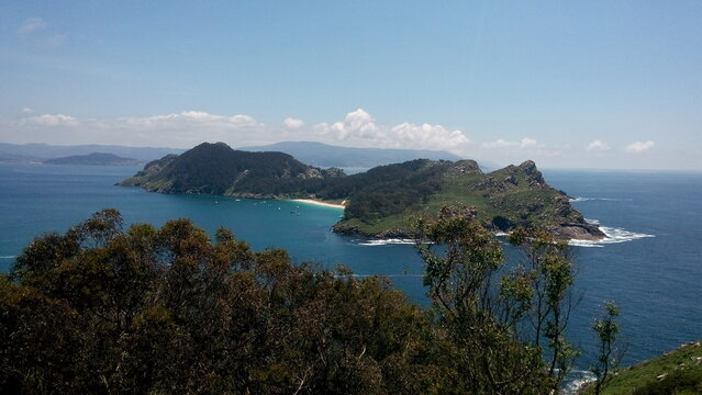 Panorama das ilhas Cies
