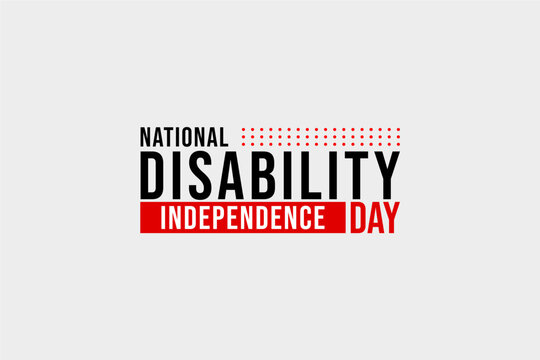 national disability independence day Holiday concept. Template for background, banner, card, poster, t-shirt with text inscription