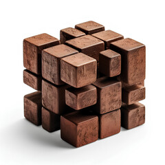 wood rubic cube