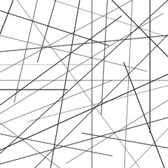 Random chaotic lines abstract geometric pattern texture. Vector illustration. stock image.