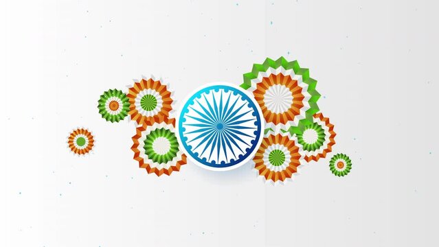 Indian independence day tricolor theme background