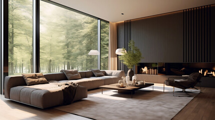 Modern living room interior design