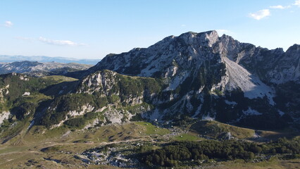 Valovito Lake, Durmitor National Park, Montenegro. Aerial view.
