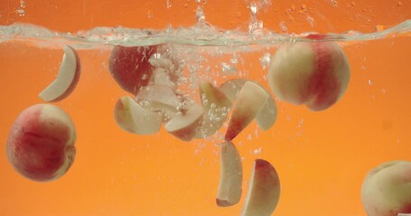 Shooting fruit commercials in water on various color backgrounds.
May 26, 2022.