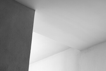 Abstract white minimal  architecture photo, interior background