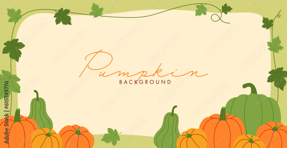 Canvas Prints pumpkin background design
