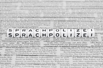 Obraz premium Sprachpolizei