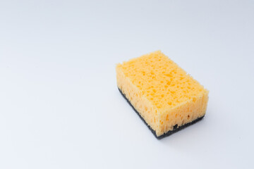 sponge for dishes on white