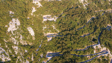 Kotor, Montenegro. Aerial view.