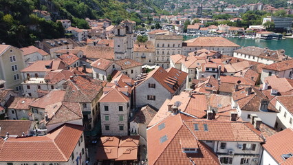 Fototapeta na wymiar Kotor, Montenegro. Aerial view.