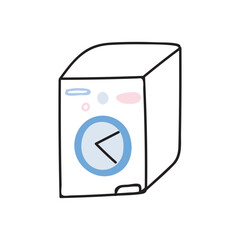 Washing machine vector illustration, tool for cleaning
