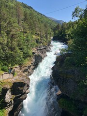 Fototapeta na wymiar mountain river in Norway
