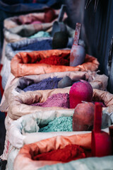 Colorful dusty sand bags: Bags of vibrant, colorful sand invite creative exploration and sensory delights.