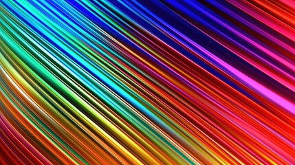 Abstract iridescent background from stripes of different iridescent colors. Rainbow background. AI generated Generative AI