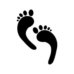 foot people icon logo design