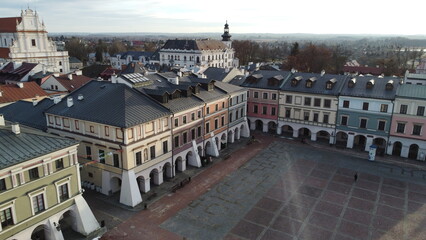Fototapeta premium Zamosc, Poland. Aerial view.