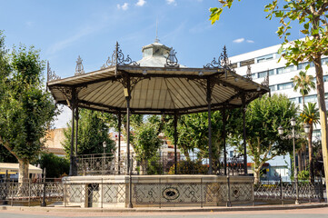 Kiosko musical de la plaza de San Francisco en la ciudad de Badajoz.