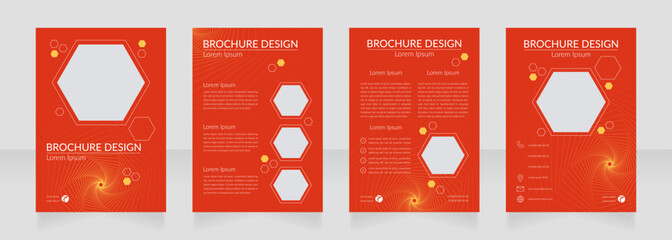 Interesting geometry lessons blank brochure design. Template set with copy space for text. Premade corporate reports collection. Editable 4 paper pages. Lato Regular, Light fonts used © bsd studio