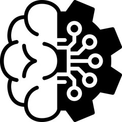 ai solid line icon