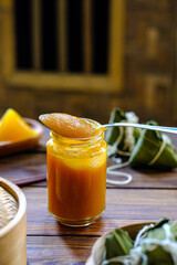 srikaya jam, selai srikaya made from yolk and coconut milk