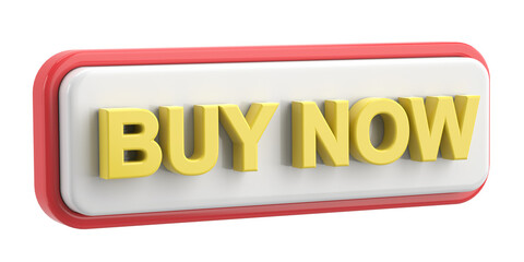 Buy now button. 3D illustration.