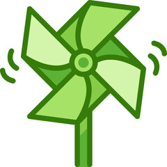 pinwheel two tone icon