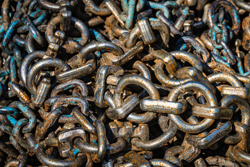 Rostige Metallkette