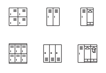 locker icon lock, security for app web logo banner poster icon - Vector File