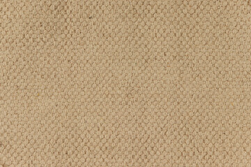 Top view of natural brown hessian cloth woven. Abstract texture background
