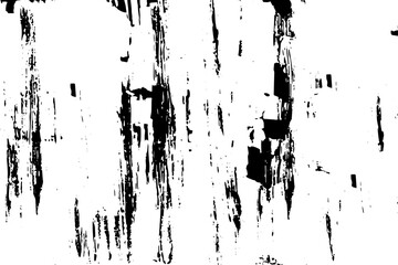 Grunge background is black and white. Vector texture of dirt, dust, chips, cracks. Chaotic vintage city wall template. Noise, debris on the surface