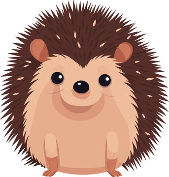 Naklejka Illustration vector cute hedgehog sticker