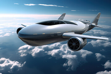 Hypersonic airlines and airplanes. Travel service around the world in few hours, generative ai