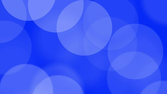 Background – blue with moving bright transparent circles, loopable