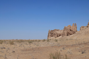 Fototapeta na wymiar Kirkkyz Kala Castle in Uzbekistan