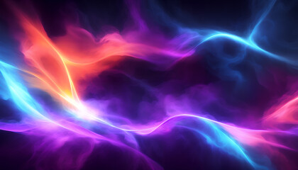 Fototapeta premium An explosion of colors with swirling trails of smoke. Generative AI.