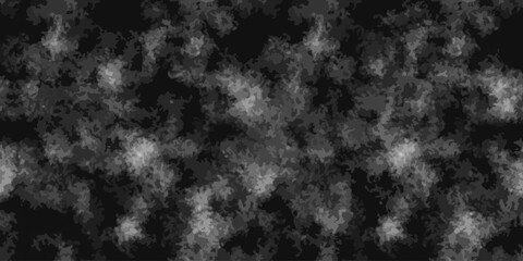 Vector illustration of textured wide black background. Grunge texture. Dark wallpaper black and white.
