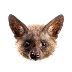 bat face shot , isolated on transparent background cutout 