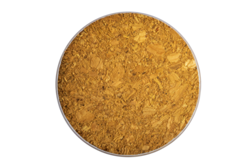 Circle shape cork isolated on white background