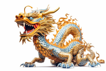 Year of the dragon chinese celebration. Traditional Chinese dragon character