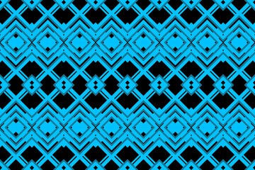 Seamless pattern of blue geometric for textile, cloth, wallpaper, card, wrapping paper, curtains.