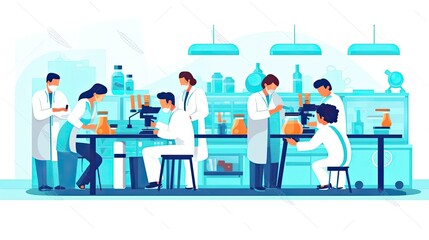 実験をする研究者