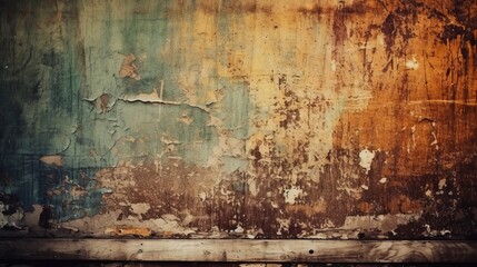 Vintage grunge concreate wall industrial background. Generative AI technology.