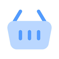 shopping basket duotone icon