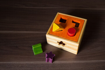 A beautiful and colorful wooden toy that helps enhance and promote developmental skills for kids