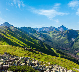 Tatra Mountain (Poland) view from Kasprowy Wierch range.